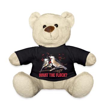 Vogelbeobachter, Vogelbeobachter, Vogelbeobachter, Vogelbeobachter. - Teddy - Schwarz - Vorne