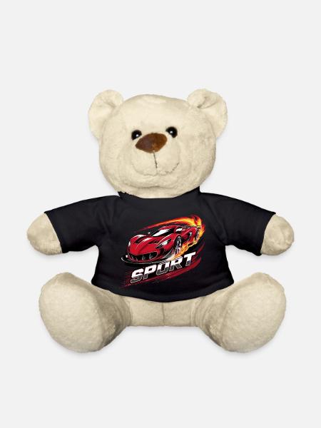 sports car - Teddy Bear - black