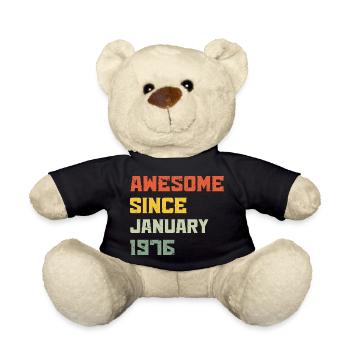 Großartig seit Januar 1976 Geburtstagsgeschenk - Teddy - Schwarz - Vorne