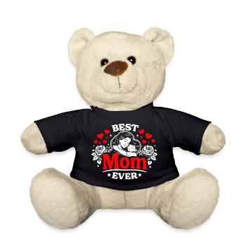 Meilleure Maman de tous les temps - Câlin de la fête des mères - Nounours - noir - Devant