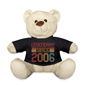 Legendary since 2006, Retro, Geburtstag - Teddy - Schwarz - Vorne
