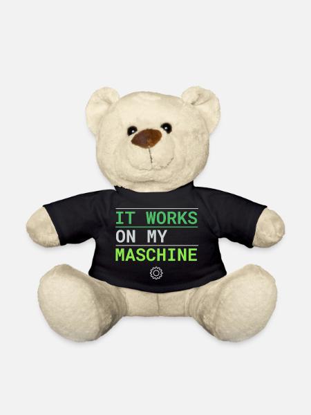 Ça marche sur ma machine - Excuse du développeur - Nounours - noir