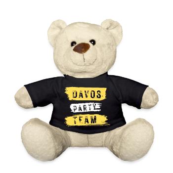 Équipe de fête de Davos Après Ski - Nounours - noir - Devant