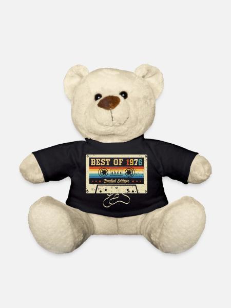 Best Of 1976 50th Birthday - Teddy Bear - black