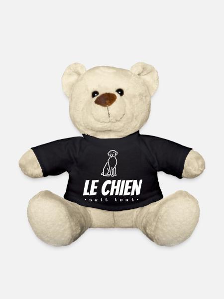 The dog knows everything - Teddy Bear - black