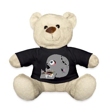 Schädel - Teddy - Schwarz - Vorne