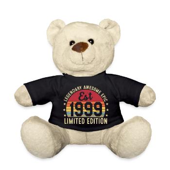 27th Anniversary - Vintage Gift 1999 - Teddy Bear - black - Front