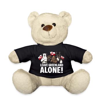 Leave Greenland Alone! - Teddy Bear - black - Front