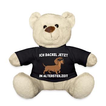 Early retirement I am now in partial retirement - Teddy Bear - black - Front