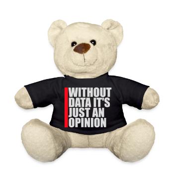 Sans données, ce n’est qu’un nerd de statistiques d’opinion - Nounours - noir - Devant