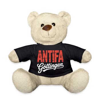 Antifa Göttingen - Antifaschistischer Merch - Teddy Bear - black - Front