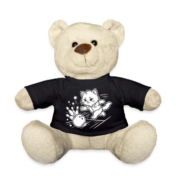 Bowling Kawaii Cat - Nounours - noir - Devant