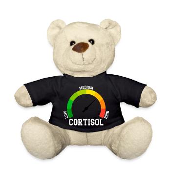 Niedriges Cortisol, sogar niedriger Wert - Teddy - Schwarz - Vorne