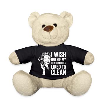 Haushalt Humor Shirt für Frauen - Teddy - Schwarz - Vorne