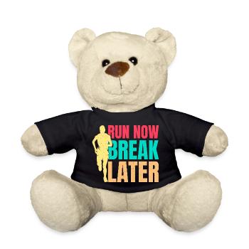 Courir Courir Maintenant Break Plus tard Marathonien - Nounours - noir - Devant