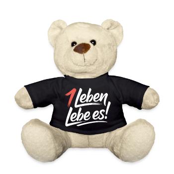 Achtsam leben - Teddy - Schwarz - Vorne