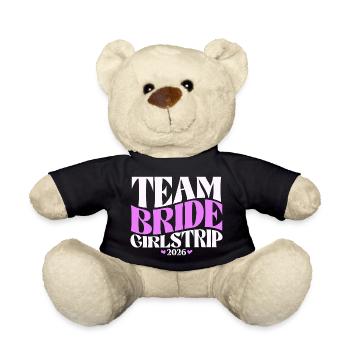 Team Bride Hen Party Bachelorette Party 2026 - Teddy Bear - black - Front