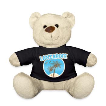 Geschenk für Lanzarote - Teddy - Schwarz - Vorne