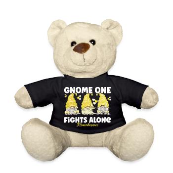 Gnome Un combat seul Mémoire Jaune - Nounours - noir - Devant