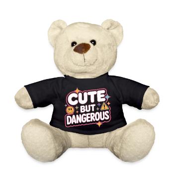 Chat Kawaii mignon mais dangereux et mignon - Nounours - noir - Devant