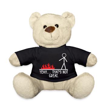 Yeah That's Not Great Stick Figure Humor Jokes - Teddy - Schwarz - Vorne