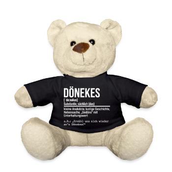 Dönekes Ruhrpott Dialekt, Ruhrgebiet Slang, Hoodie - Teddy - Schwarz - Vorne