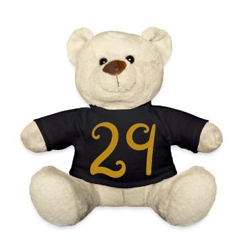 29 - Teddy Bear - black - Front