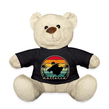 Mallorca Vintage Sunset Insel Retro Design - Teddy - Schwarz - Vorne