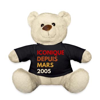 Iconique depuis mars 2005 – Style rétro vintage - Nounours - noir - Devant