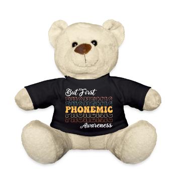 Phonemic Awareness First - Teddy Bear - black - Front