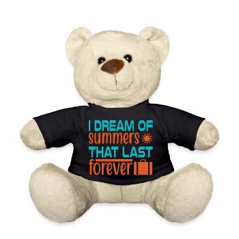 Dream of summer forever - Teddy Bear - black - Front