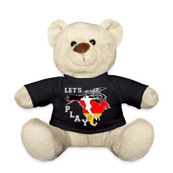 Nordamerika Flagge Fußball – Let's Play - Teddy - Schwarz - Vorne