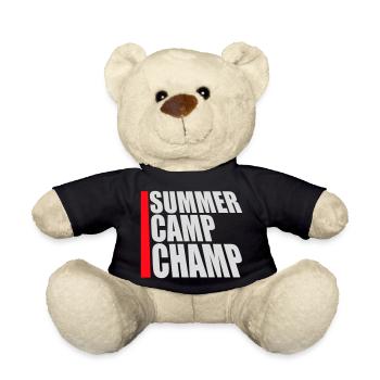 Summer Camp Champ Fun Kids Outdoor Adventure - Teddy Bear - black - Front