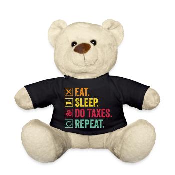 Eat Sleep Control Repeat - Teddy Bear - black - Front