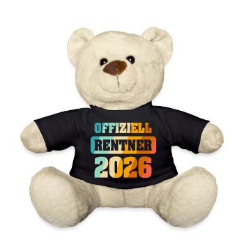 Offiziell Rente 2026 - Teddy - Schwarz - Vorne