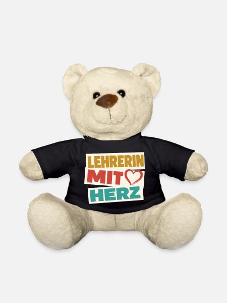 Lehrerin mit Herz! - Teddy - Schwarz