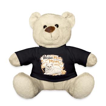 Cœur de maman perse de chat - Nounours - noir - Devant