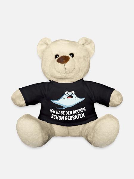 Rochen Schon Gebraten Stachelrochen Manta Rochen - Teddy - Schwarz