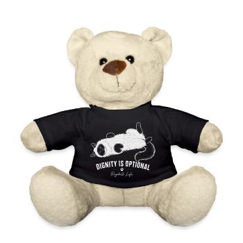 Ragdoll Cat – Dignity is optional - Teddy Bear - black - Front