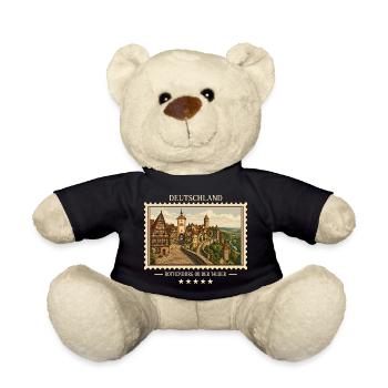 Deutschland Rothenburg ob der Tauber Vintage Reise - Teddy - Schwarz - Vorne