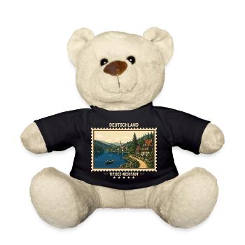 Deutschland Titisee-Neustadt Vintage Reisemarke - Teddy - Schwarz - Vorne