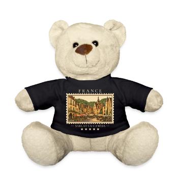 Frankreich Sarlat-la-Canéda Vintage Reisemarke - Teddy - Schwarz - Vorne