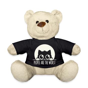 Menschen sind die Schlimmsten - Teddy - Schwarz - Vorne