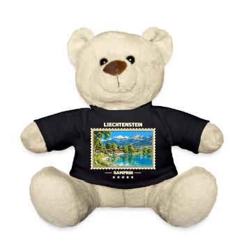 Liechtenstein Gamprin Vintage Reisemarke - Teddy - Schwarz - Vorne