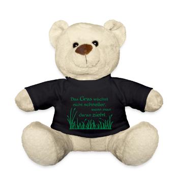 L'herbe ne pousse pas plus vite - Nounours - noir - Devant