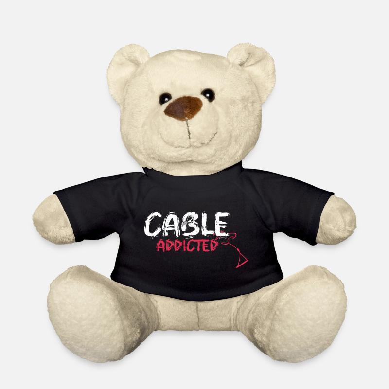 cable addicted wakeboard motiv Geschenk Boot Wake - Teddy - Schwarz