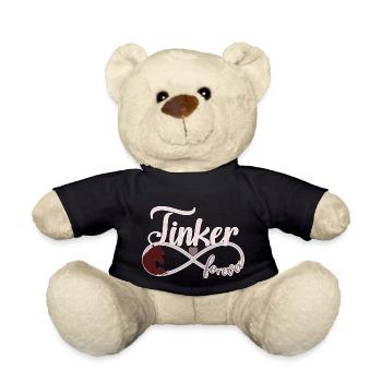 Tinker Pferde Pony Unendlichkeit Symbol - Teddy - Schwarz - Vorne