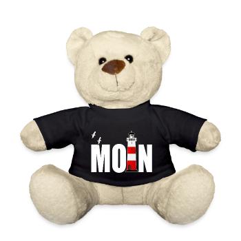 Moin Leuchtturm Hamburg Ahoi Möven - Teddy - Schwarz - Vorne