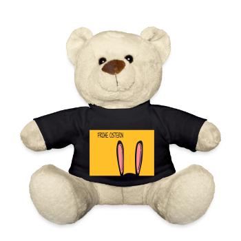 Frohe Ostern - Teddy - Schwarz - Vorne