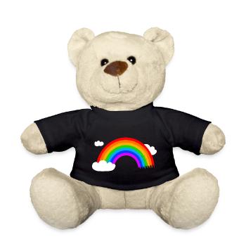 Arc-en-ciel - Nounours - noir - Devant